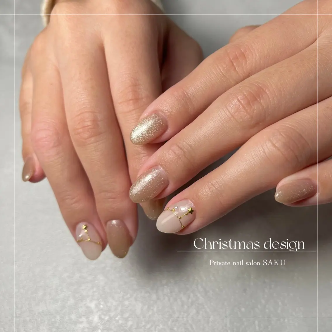 ネイル ニュアンスネイル シンプルネイル SAKU nail 作島茜のネイルデザイン