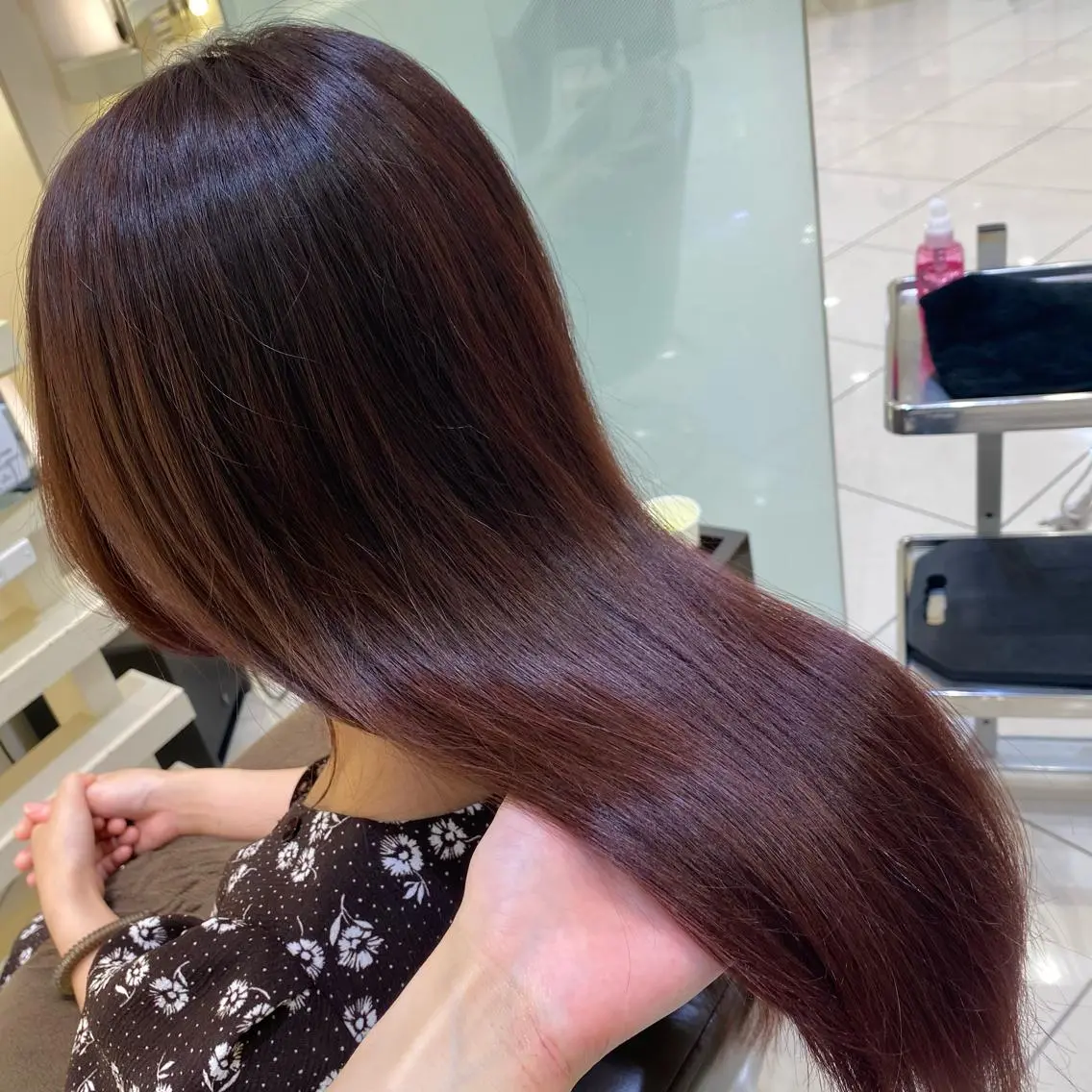 ロング カラー 銀座メンズ専門🖤 叶奈々のヘアスタイル