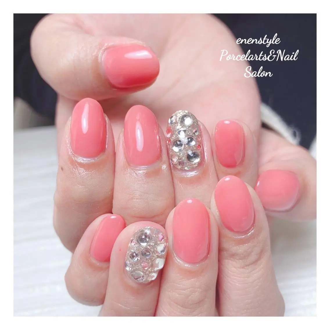 ミディアム ネイル 🐾enen style 🐾のネイルデザイン