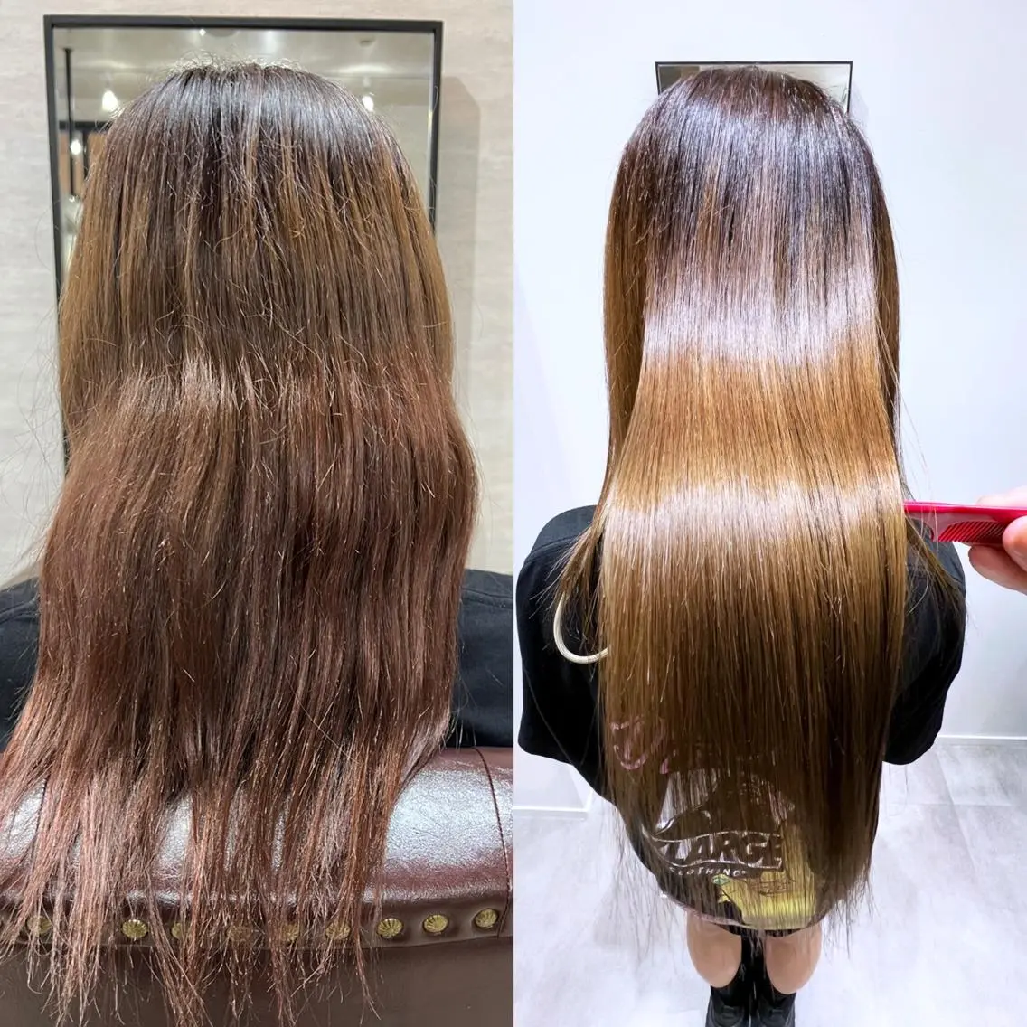 セミロング カラー 縮毛矯正×髪質改善 店長　DAITOのヘアスタイル