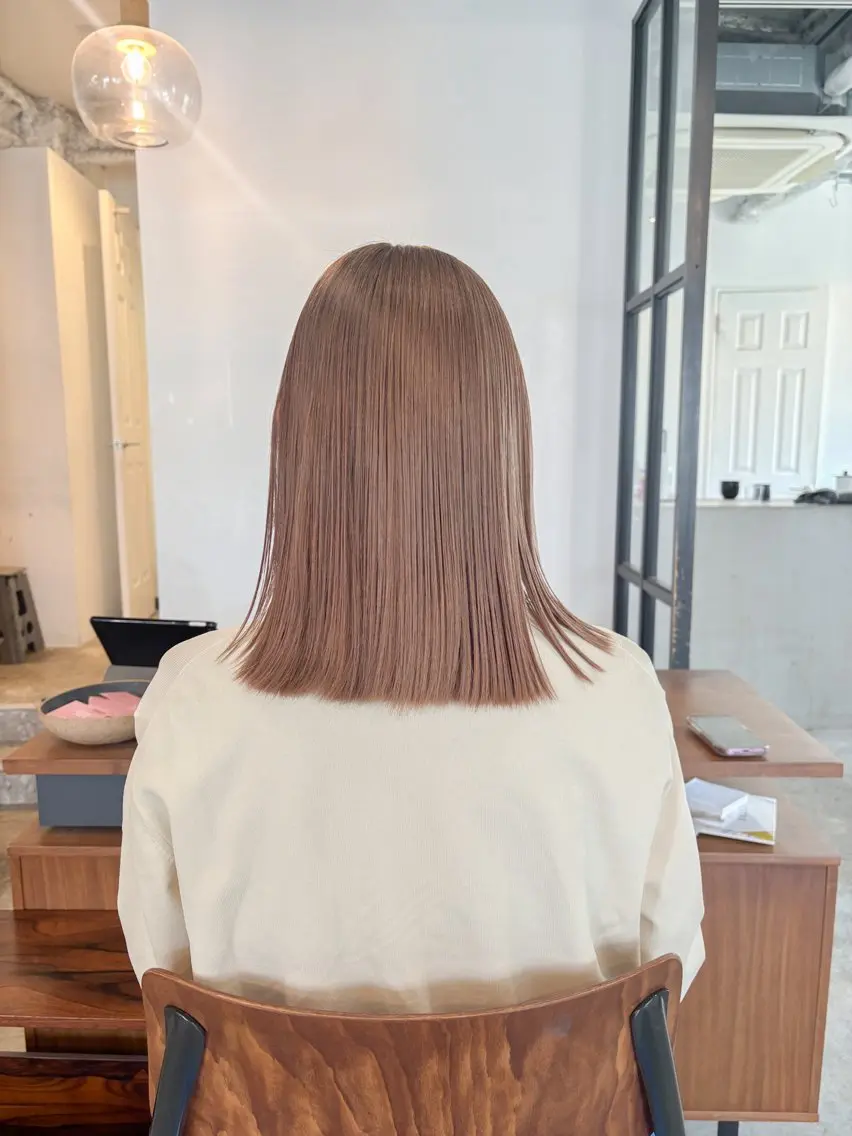 ミディアム カラー ベージュカラー ヘアカラー Takuma Suzuki中目黒のヘアスタイル