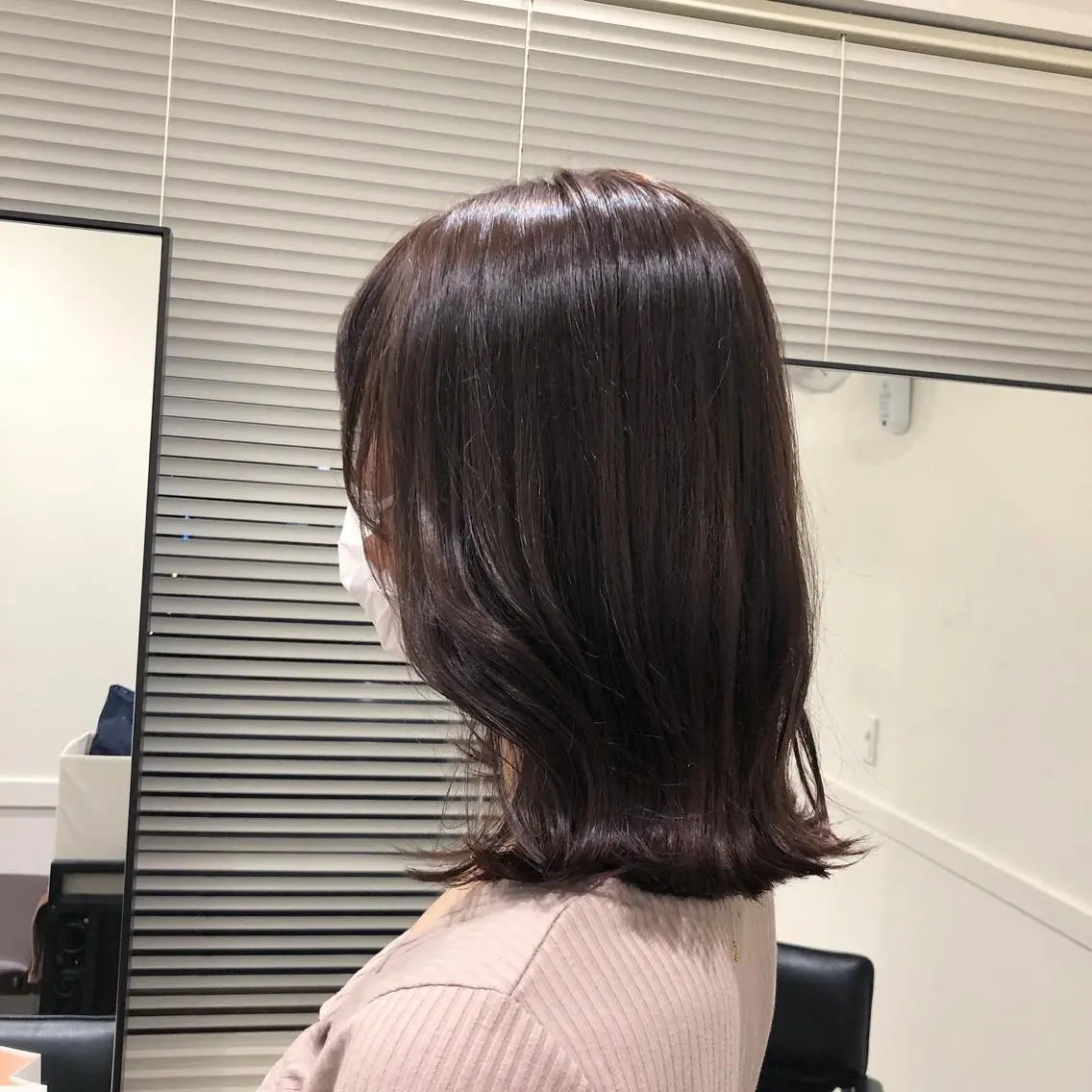 ミディアム カラー ブラウンカラー ナチュラルブラウン 🫧こおりやま なつみ🫧のヘアスタイル