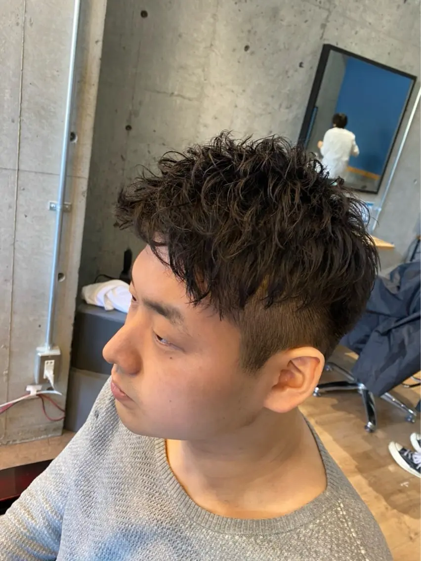 ショート カット パーマ 横川賢斗/メンズ専門 スタイリスト✂️✂️のヘアスタイル