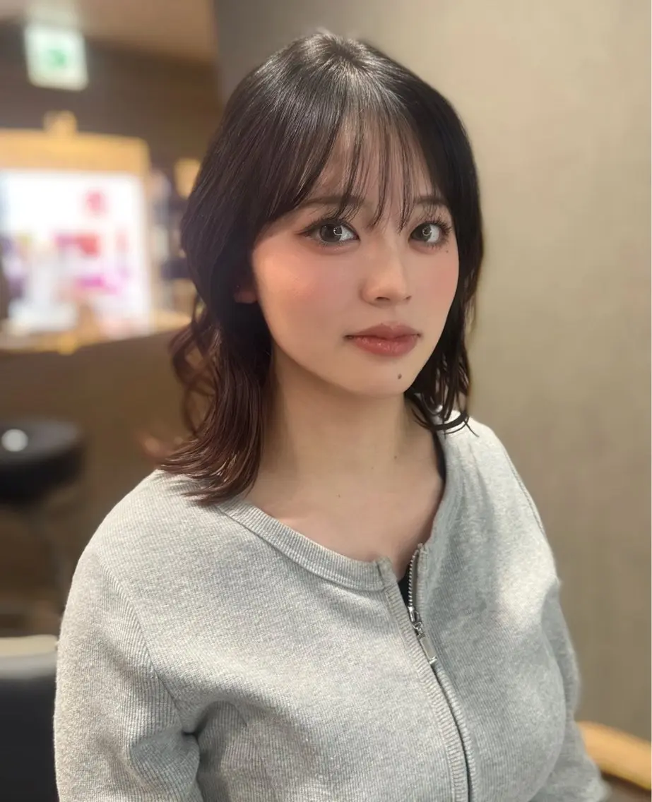 ミディアム カット ヘアカラー トリートメント 村井隆仁/上品/ 海外風/栄/矢場町のヘアスタイル