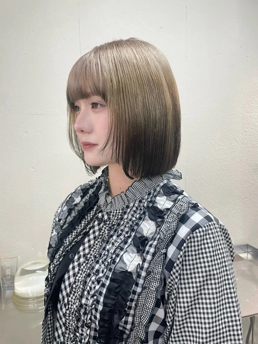 ショート カラー デザインカラー ハイトーンカラー ボブ カット ヘアカラー デザインカラー💖/ ヘアセット/manaのヘアスタイル