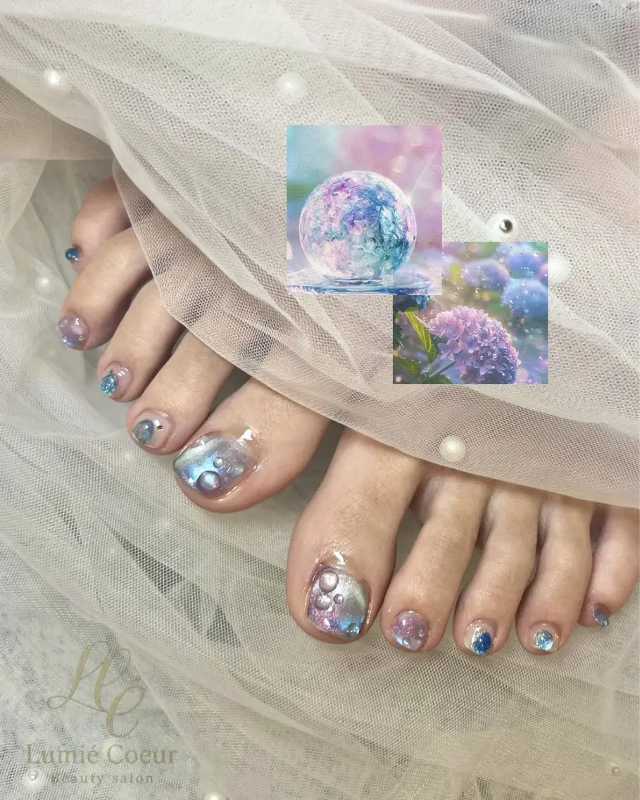 ネイル フットネイル フットネイル LumiéCoeur Nanaeのネイルデザイン
