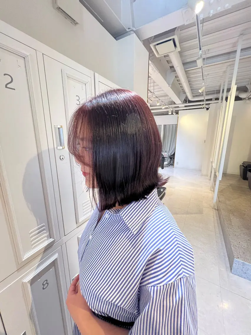 ミディアム カラー 橋本 天愛のヘアスタイル