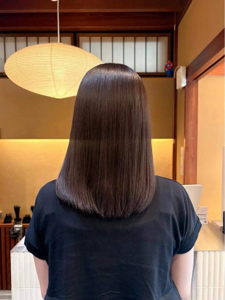 ミディアム カラー ブラウンカラー 透明感カラー ラベンダーカラー ヘアカラー saho ⟡.·のヘアスタイル