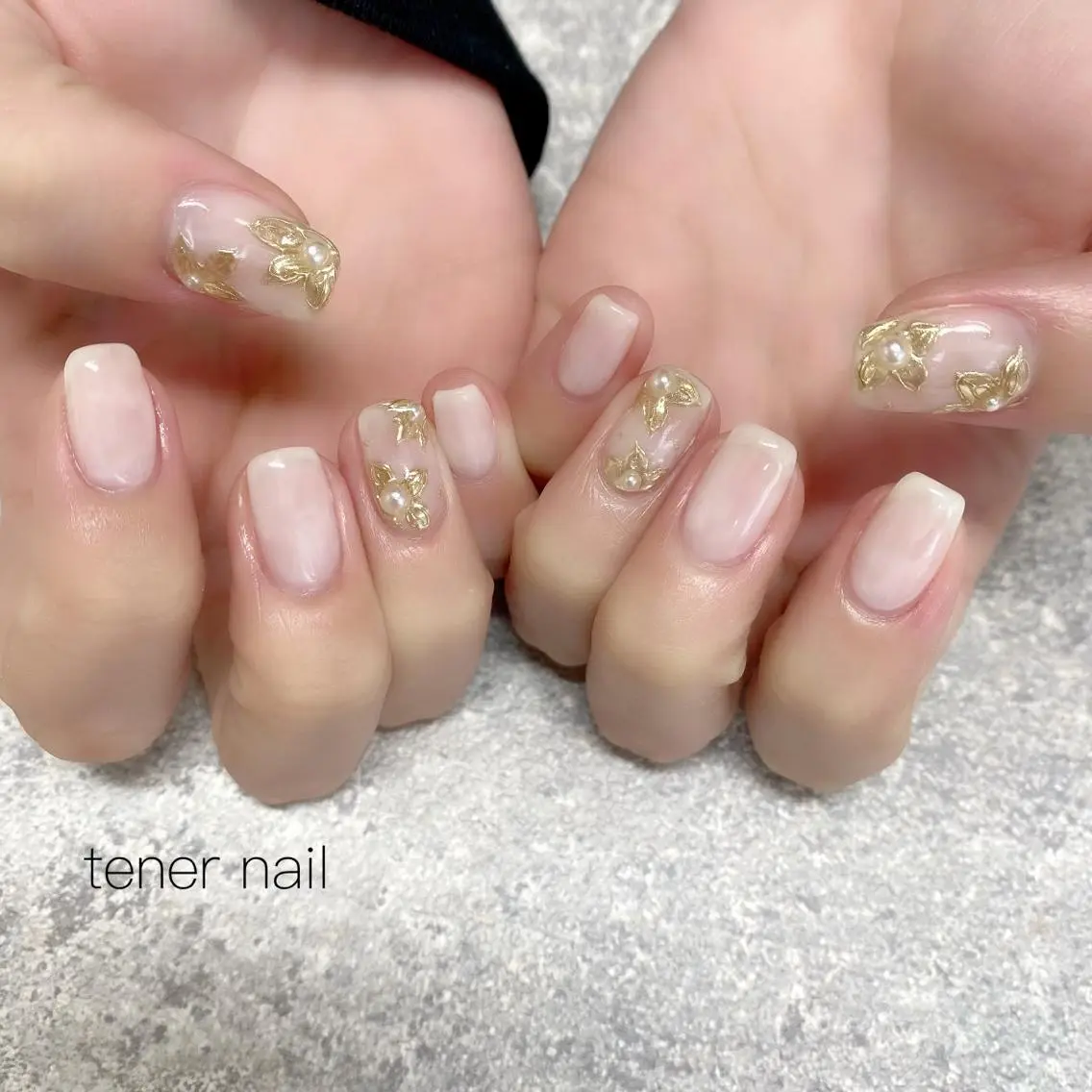 ネイル フラワーネイル ミラーネイル テネルネイル tener nailのネイルデザイン