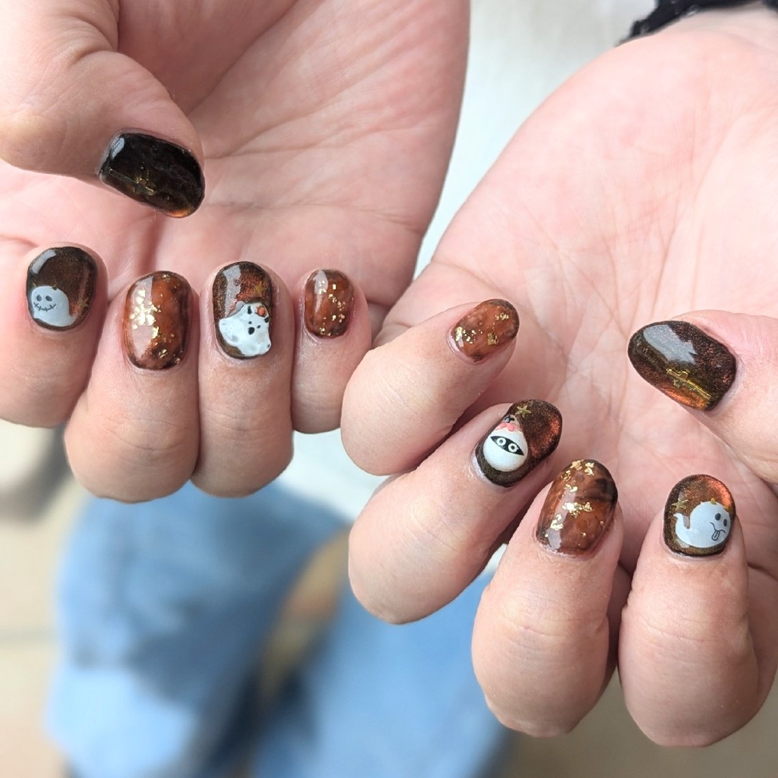 ネイル ハロウィン ハンドネイル 推しネイル | 　aycnailのネイルデザイン