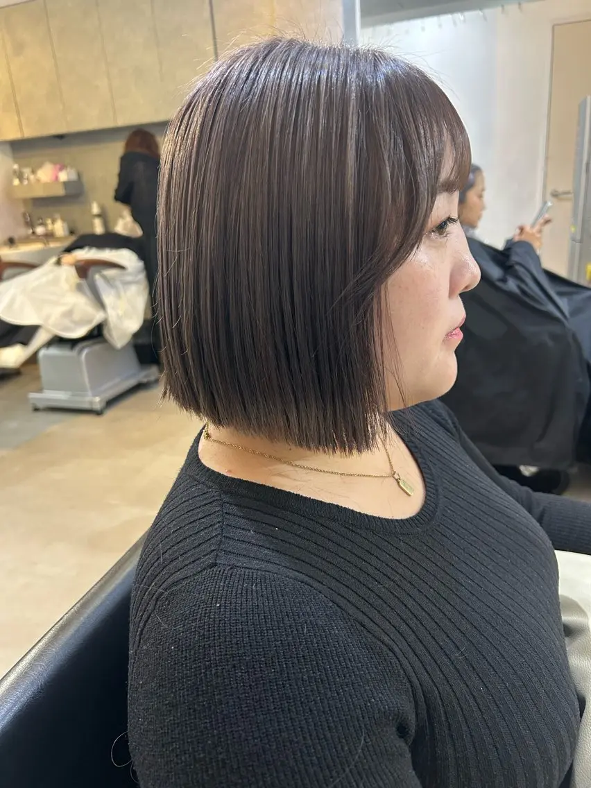 ショート カット トリートメント ボブ人気No,1✨ TAME副店長のヘアスタイル