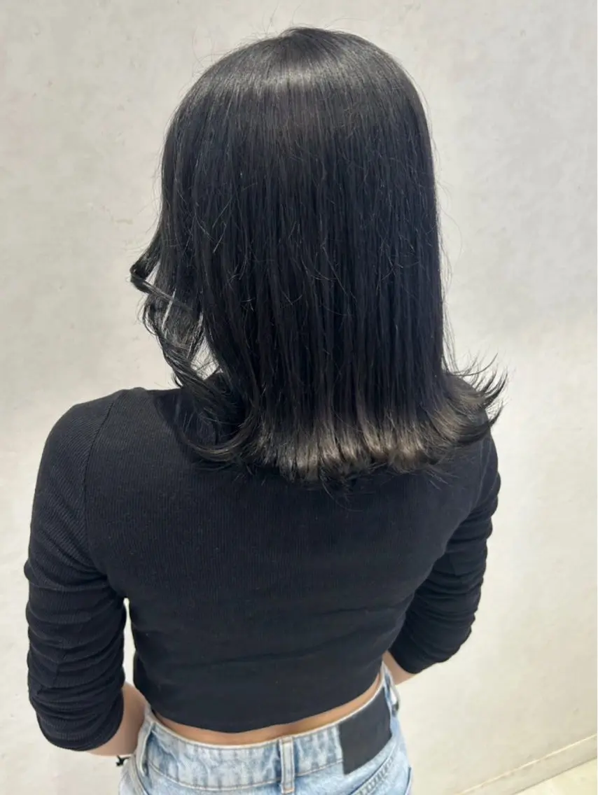 ミディアム ナチュラル／透明感 💎maoのヘアスタイル