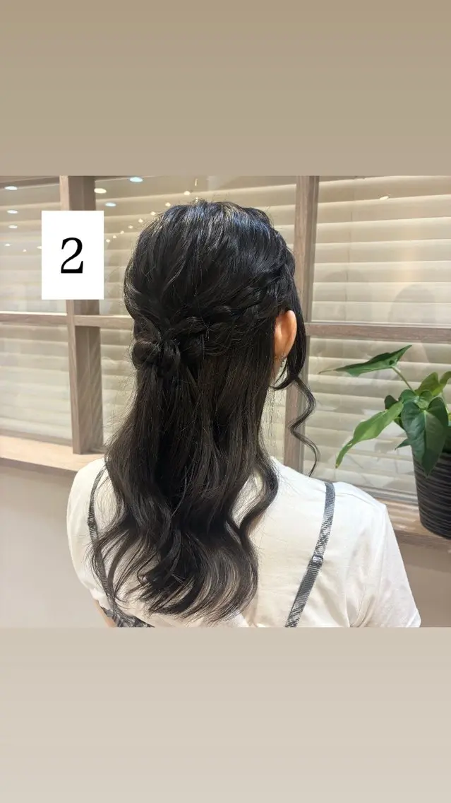 ミディアム ヘアセット nao .のヘアスタイル