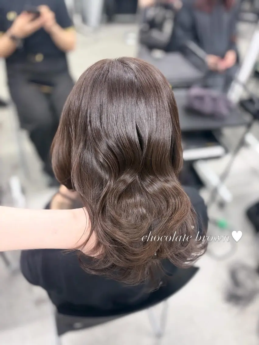 ロング カラー 韓国ヘア/透明感 カラー🎀RUNAのヘアスタイル
