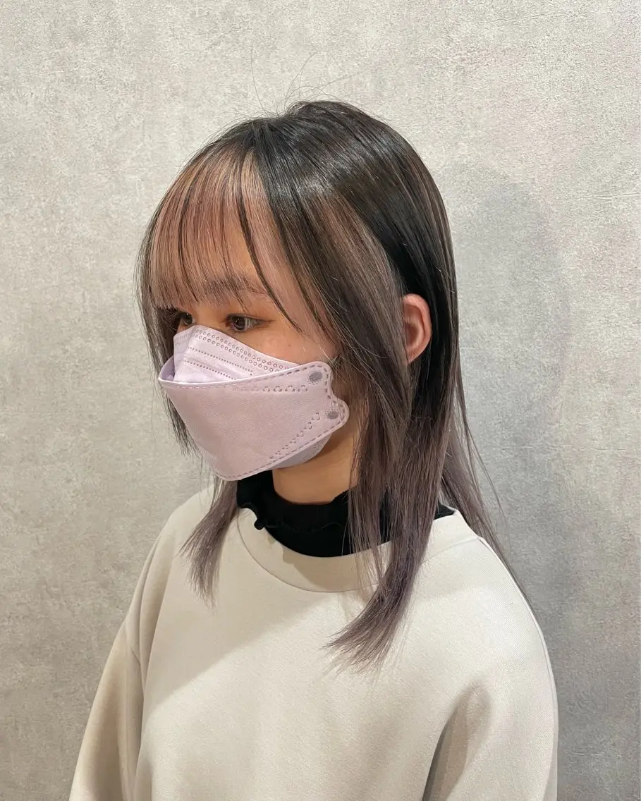 セミロング カラー ERINA🐸垢抜け ミディアム/レイヤーのヘアスタイル