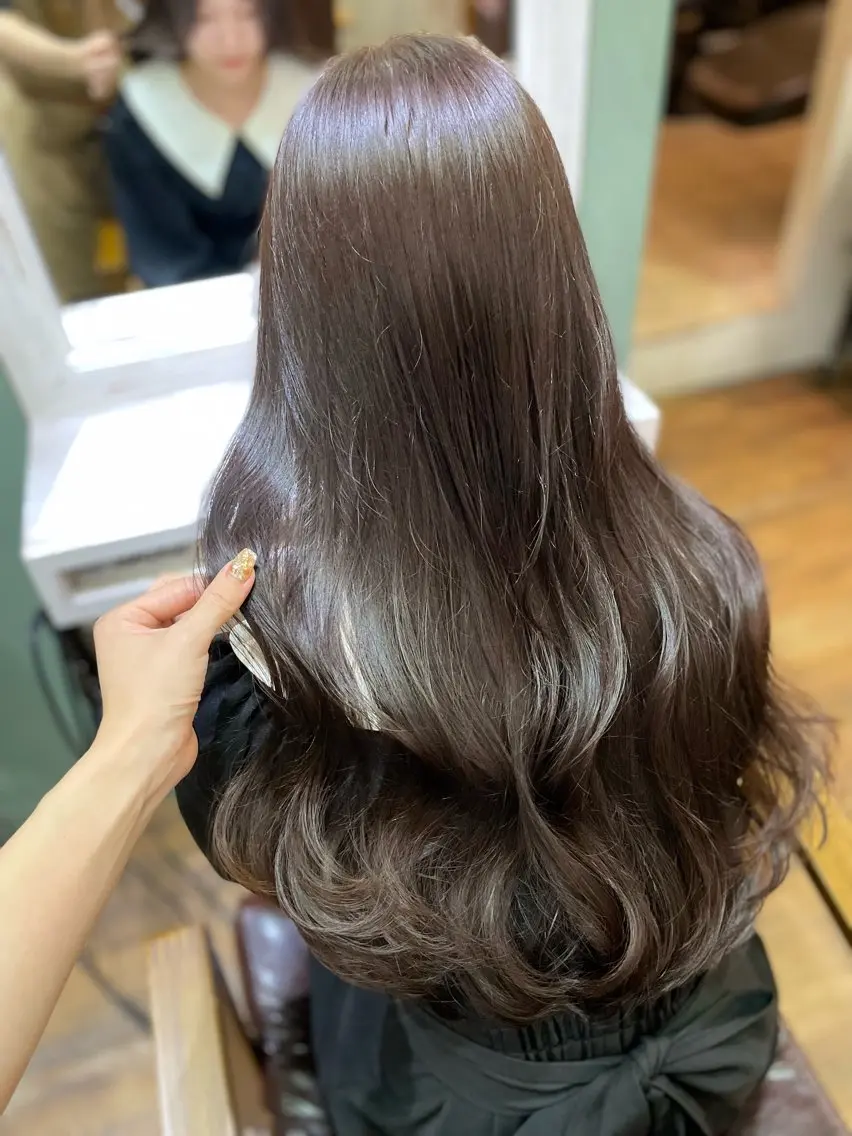 🎀🎀当日予約限定🎀透明感カラー➕髪質改善ULTOWAトリートメント🎀の写真