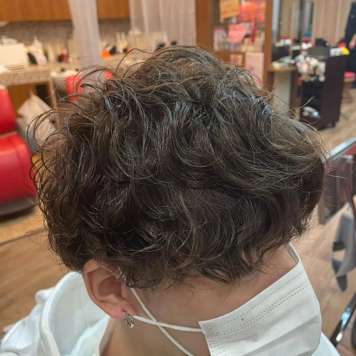パーマ メンズ メンズパーマ スパイラルパーマ ビューティサロン モリワキのヘアスタイル