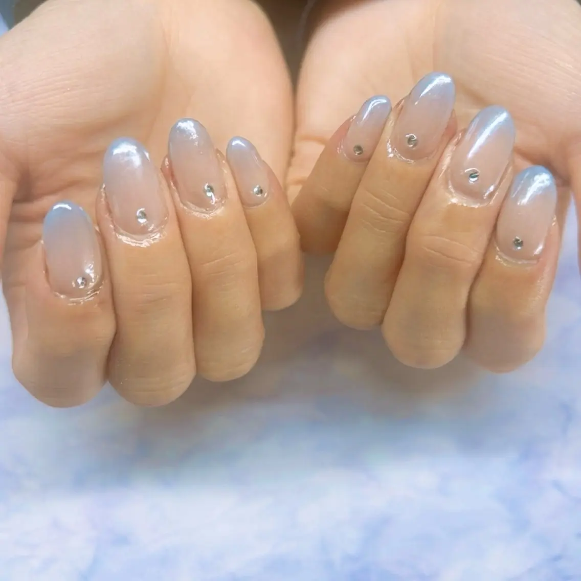 ネイル グラデーション ミラーネイル MYu Beauty Salon MAIのネイルデザイン
