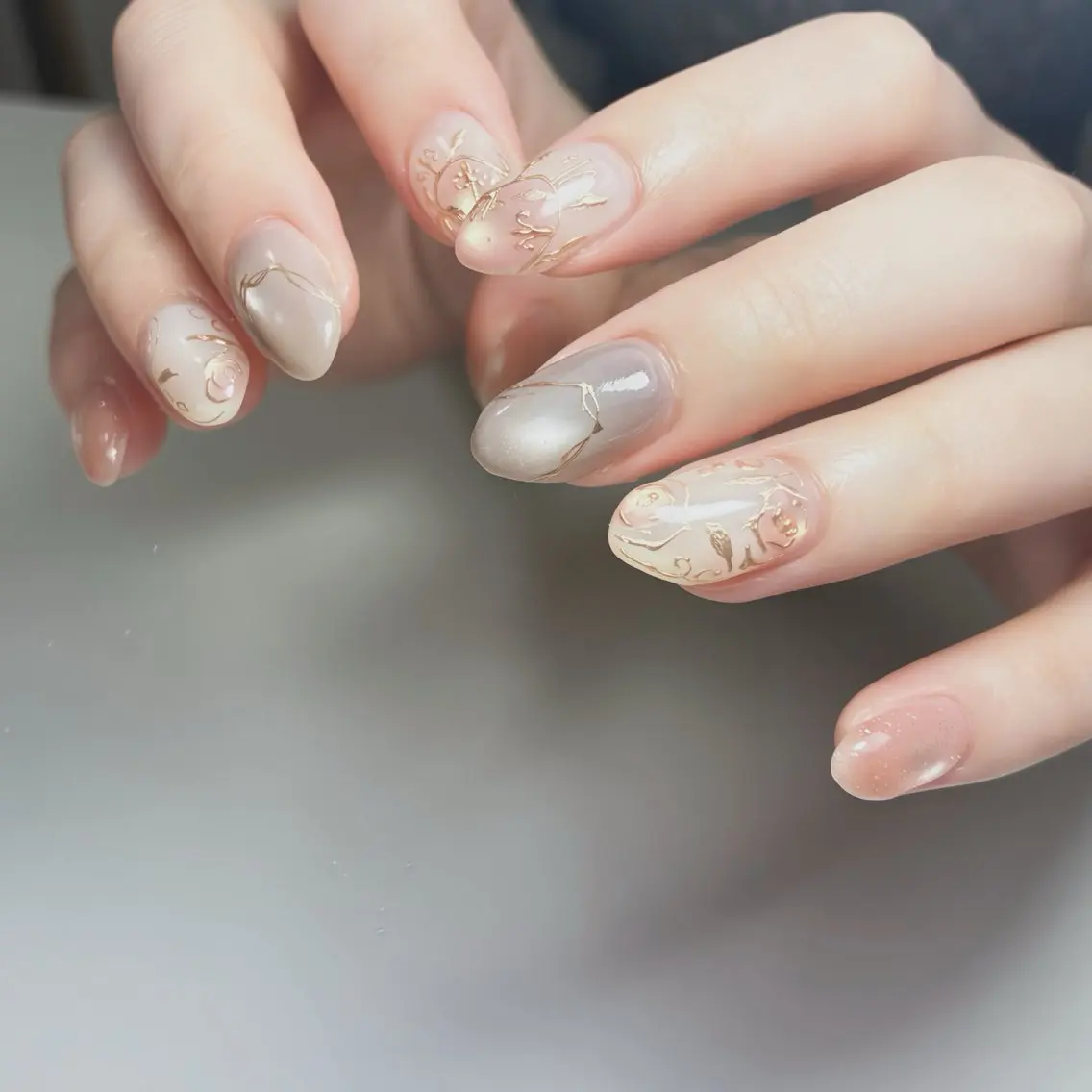 ネイル フットネイル ジェルネイル マグネットネイル ニュアンスネイル オフィスネイル ハンドネイル nail salon anoneのネイルデザイン