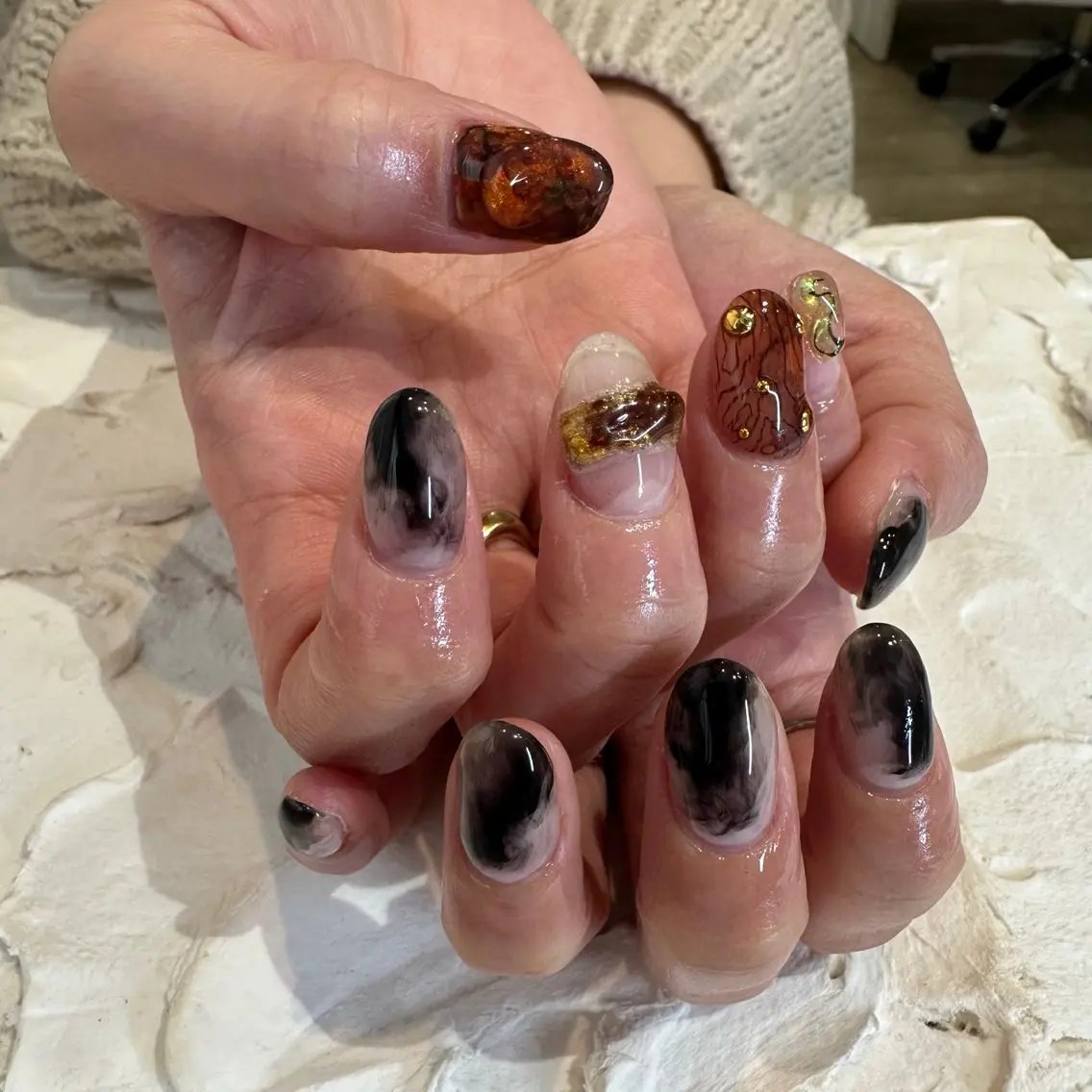 ネイル ニュアンスネイル ハンドネイル Natsuko 🪼のネイルデザイン