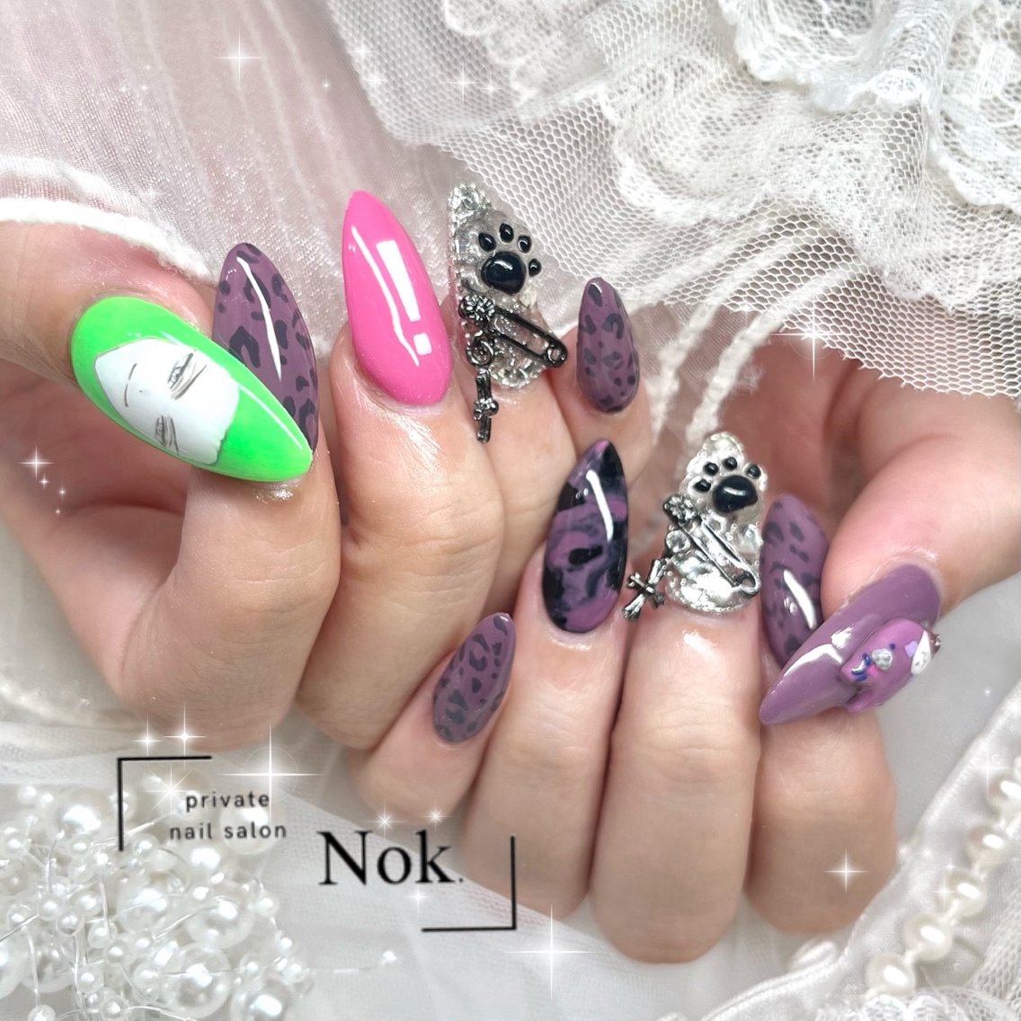 ネイル ハンドネイル 池袋痛ネイル Nok. 渡辺のネイルデザイン