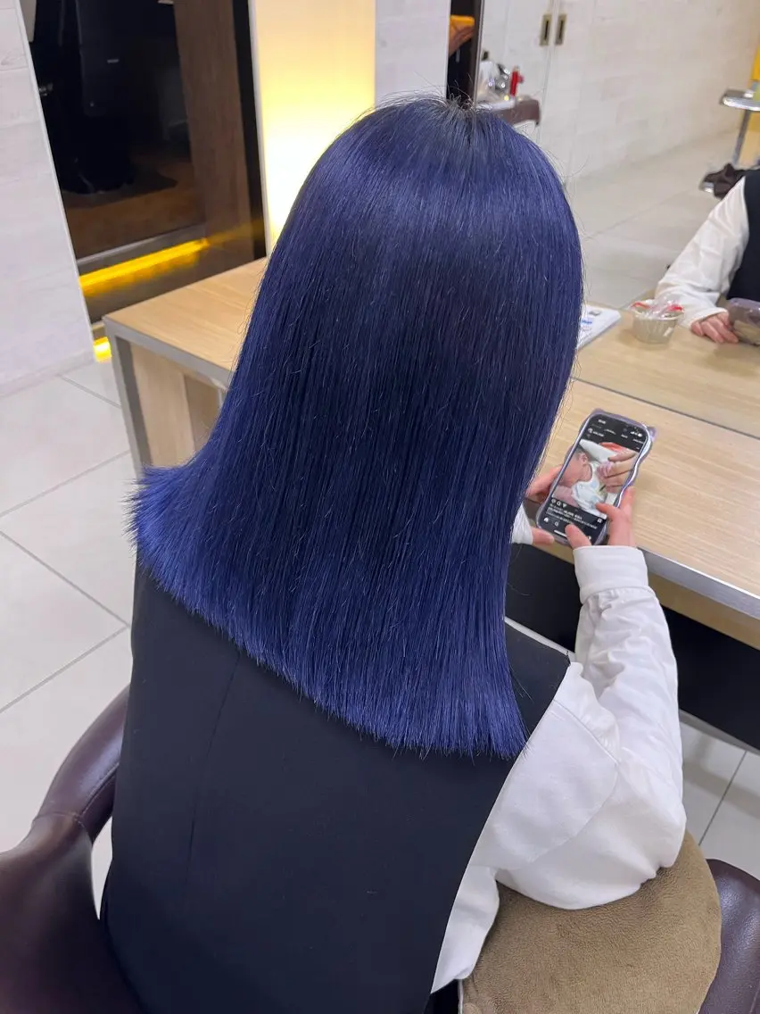 ブリーチなしワンカラー➕4STEPトリートメントの写真