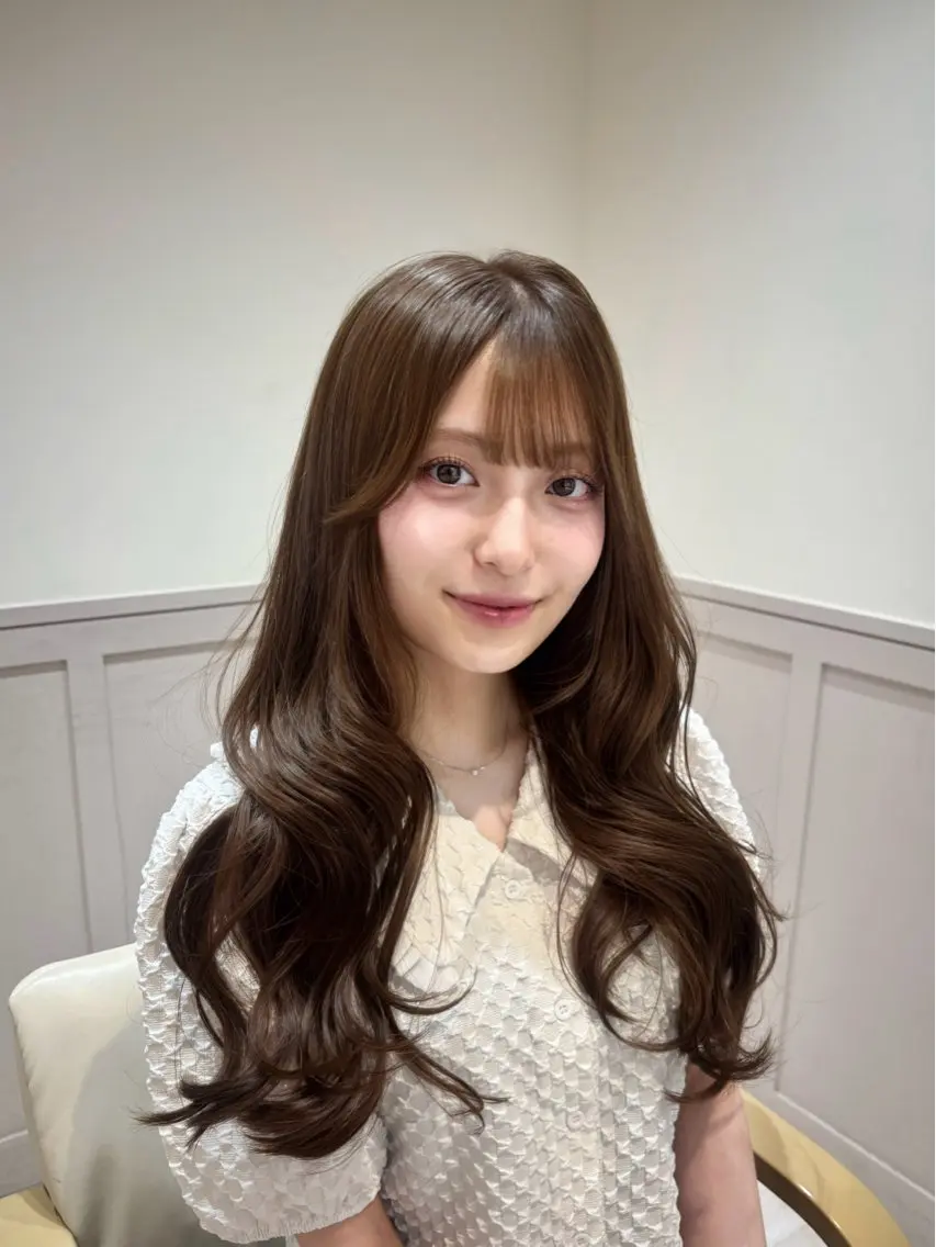 ロング ヘアカラー トリートメント 桃瀬 綾音 カラー/縮毛募集中♡のヘアスタイル
