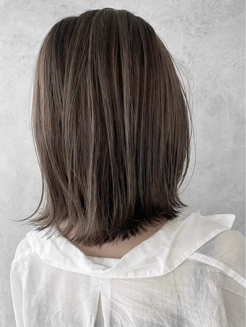 ショート カラー 外ハネヘア カット ヘアカラー 中村 直のヘアスタイル