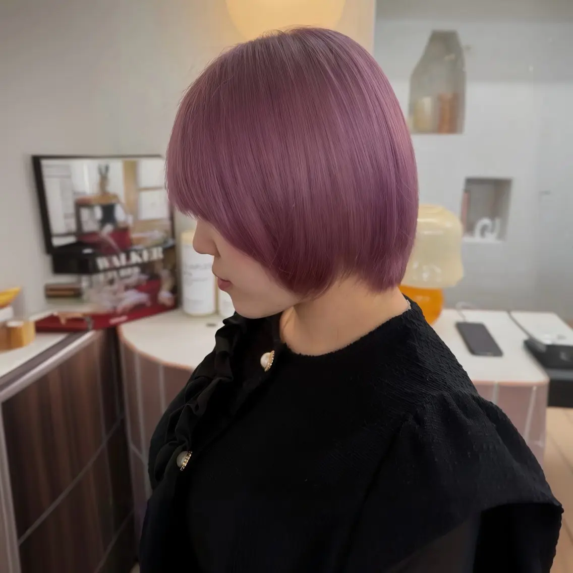 ミディアム ヘアカラー 艶ハイトーン/ 颯一朗のヘアスタイル