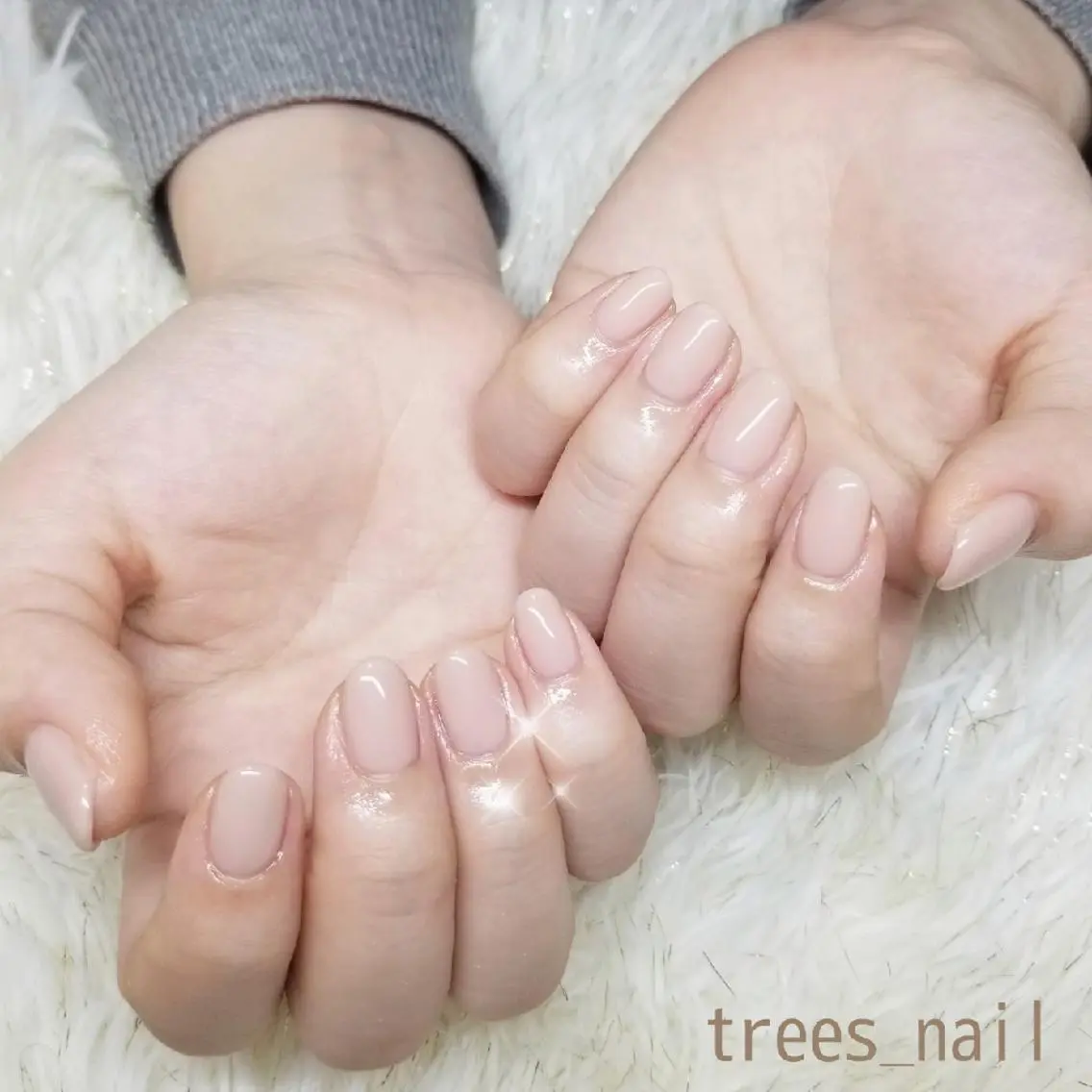 ネイル オフィスネイル シンプルネイル trees_ nailのネイルデザイン