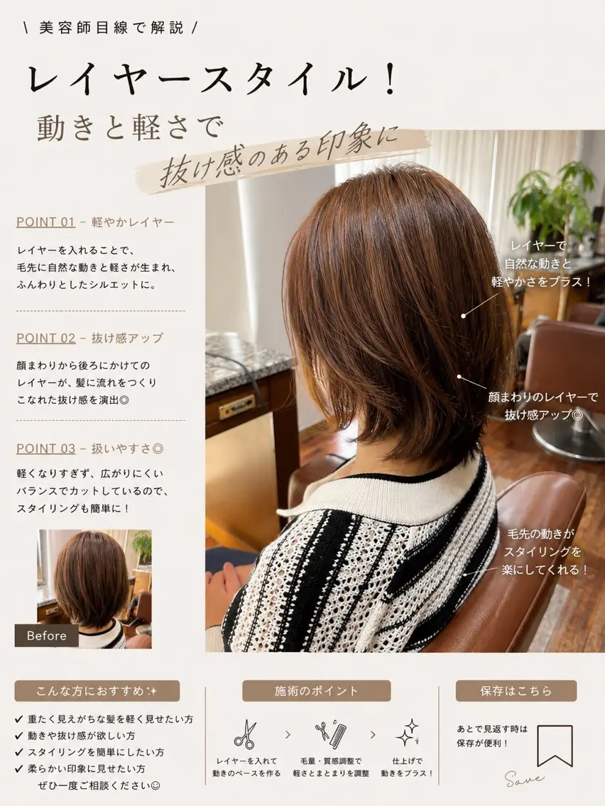 ミディアム 山下 悠のヘアスタイル