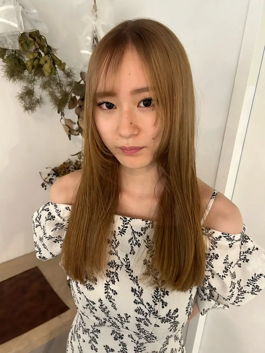 カラー ブリーチ かがやしづ ⭐️カラーモデルのヘアスタイル