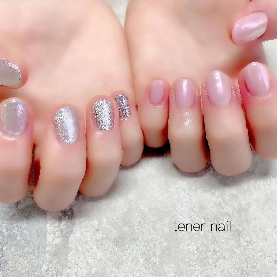 ネイル オーロラネイル マグネットネイル ミラーネイル テネルネイル tener nailのネイルデザイン