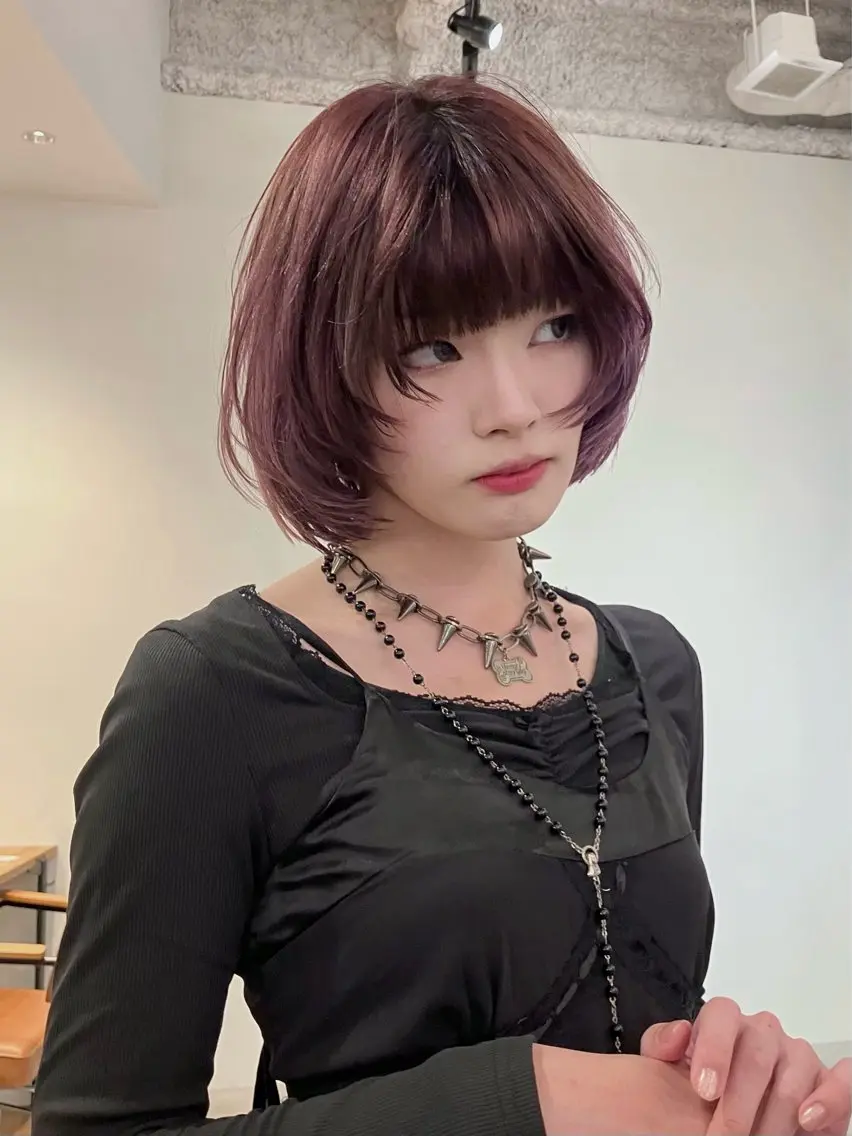 ショート ボブレイヤー ボブ レイヤーカット カット ボブ/レイヤー 大阪梅田/きょうかのヘアスタイル
