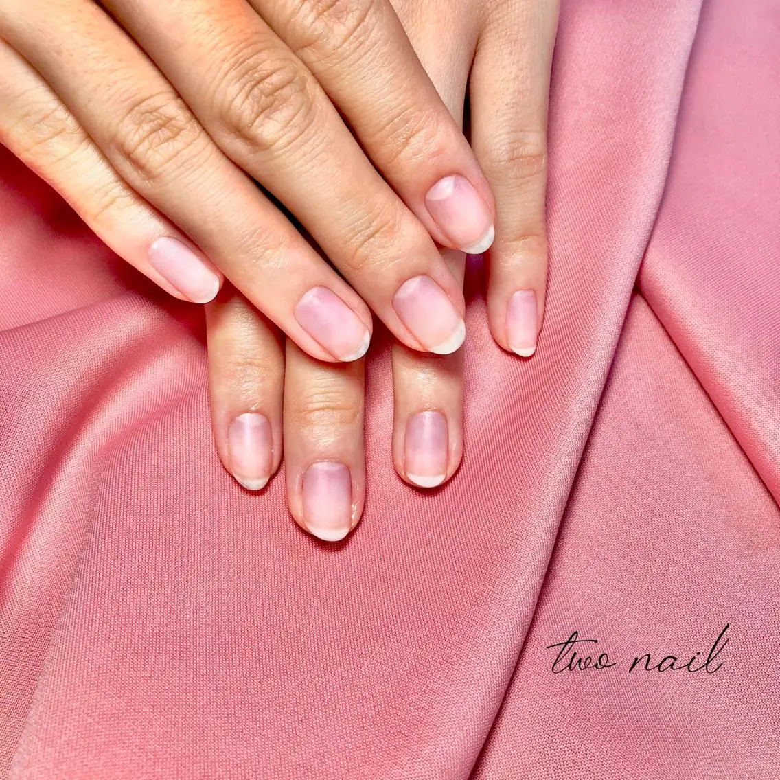 ネイル アートネイル フットネイル ハート ニュアンスネイル ホワイト オフのみ(ネイル) two nailのネイルデザイン