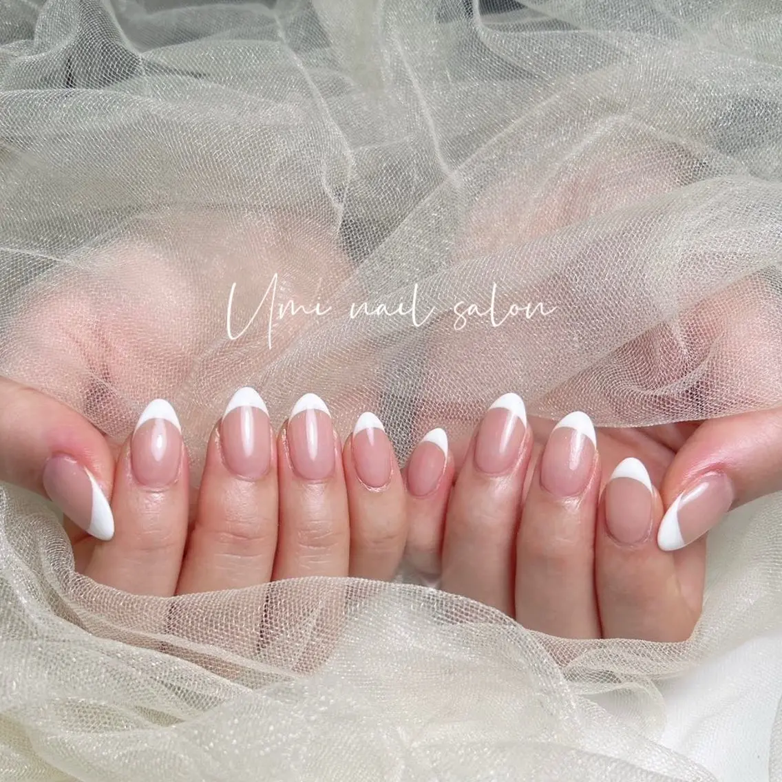 【Hand】🎗️カラーフレンチ2色まで💗パラジェルあり💗の写真