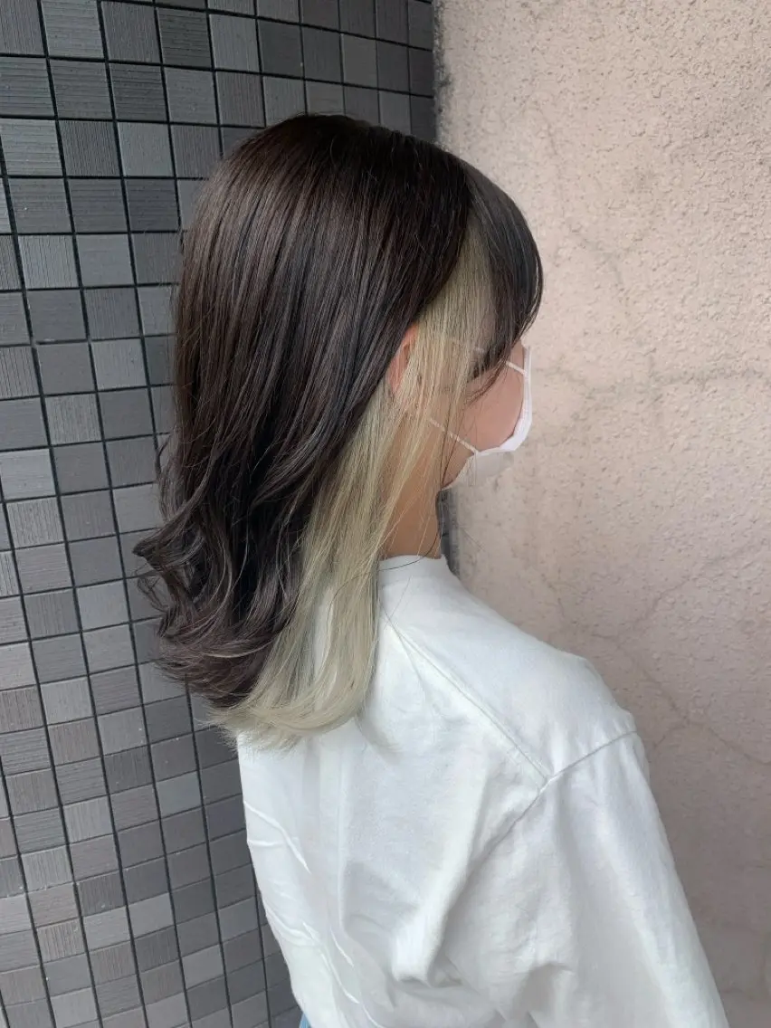 セミロング カラー カット ヘアカラー なりたいを叶える /町野 朝哉のヘアスタイル