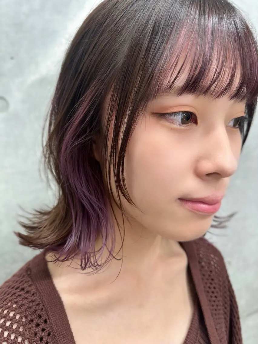 ミディアム ヘアカラー トリートメント 原宿アンリ 山下卓也のヘアスタイル