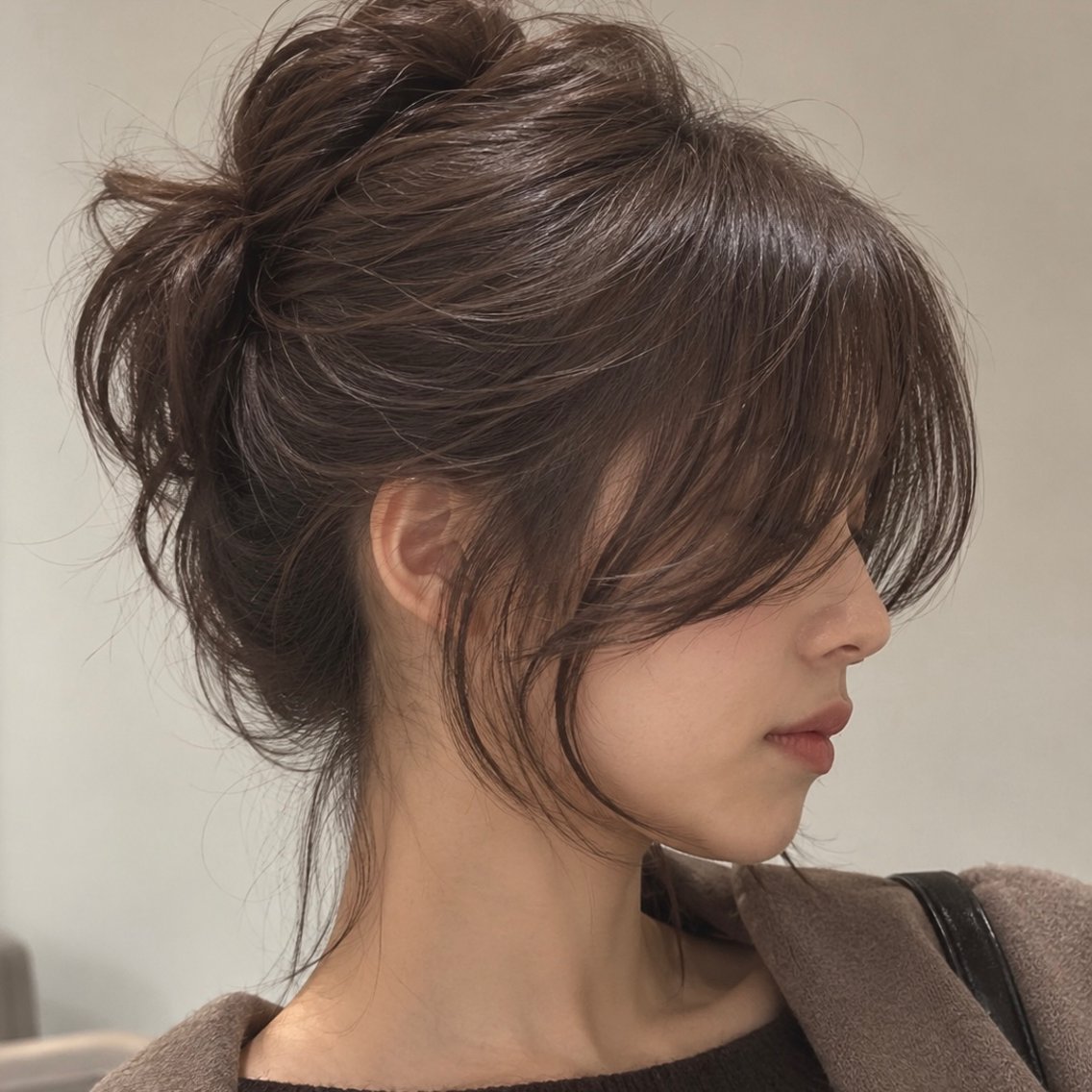 セミロング カット トリートメント ボブ/顔周りレイヤー carlm:上川美幸のヘアスタイル