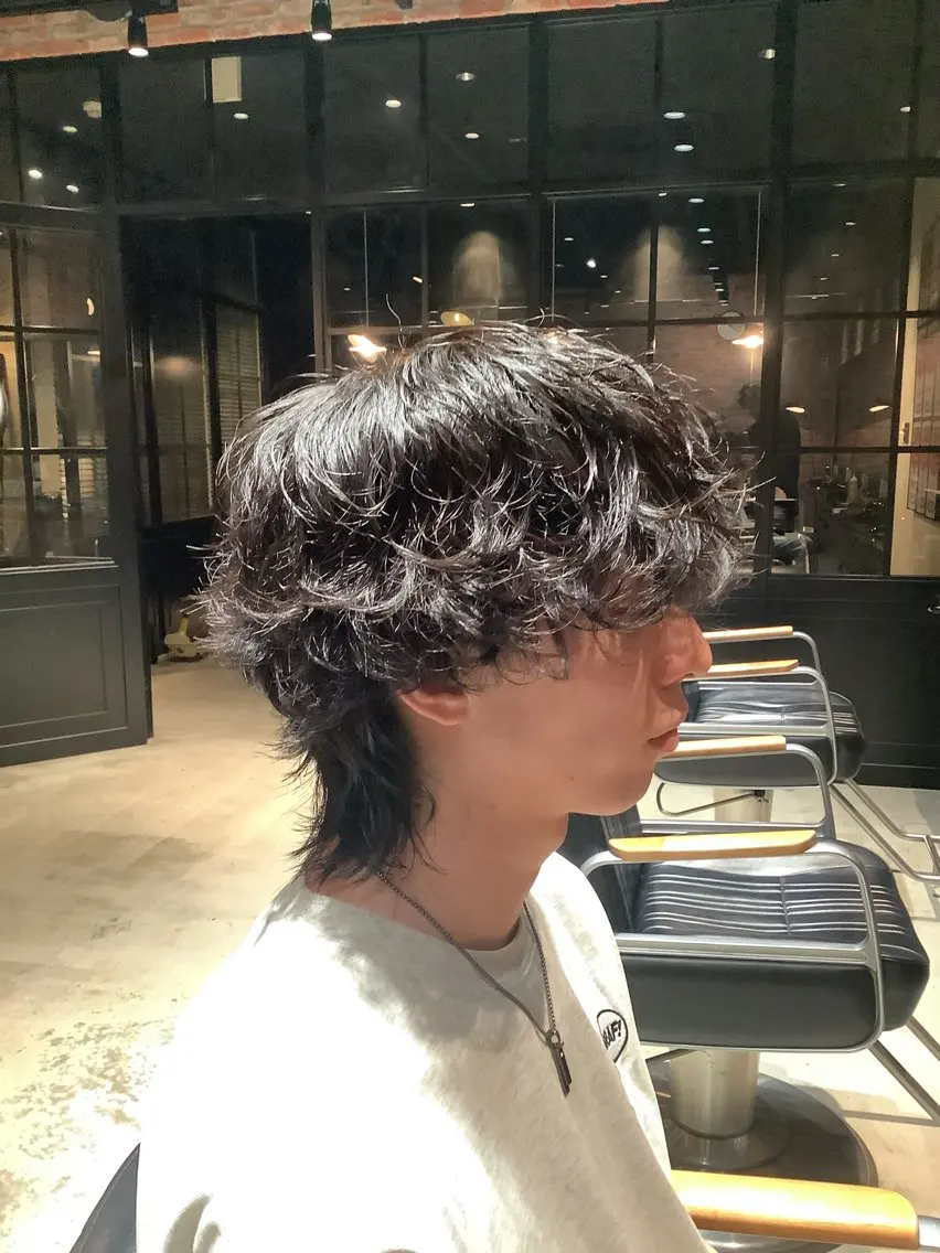 パーマ メンズ 田中 美月のヘアスタイル