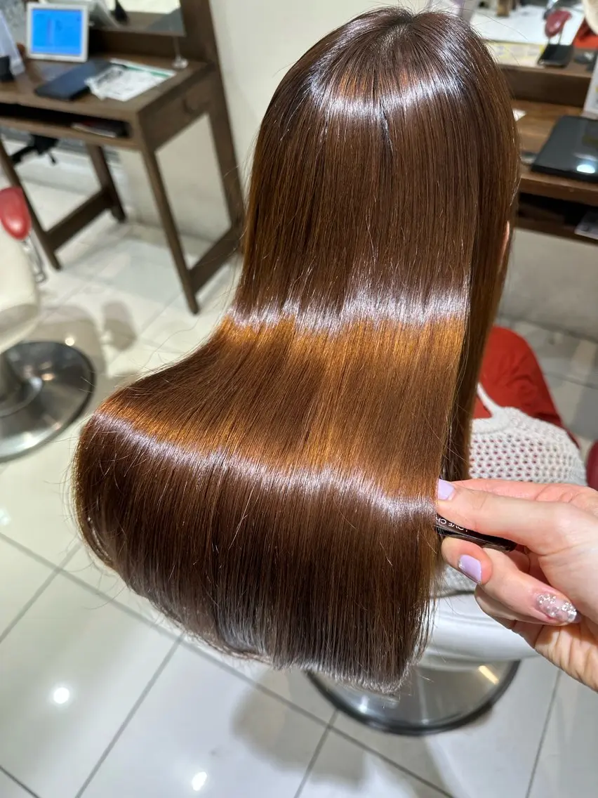 ロング カラー 髪質改善 ヘアカラー トリートメント 💜髪質改善推し💜 Sein.せりのヘアスタイル