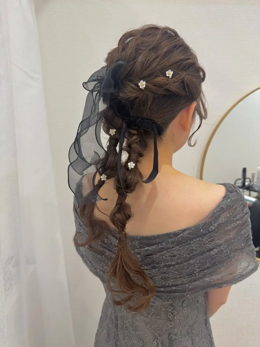 ヘアアレンジ 結婚式・ブライダル 名駅セット/オトナ 女子🦋Wakanaのヘアスタイル