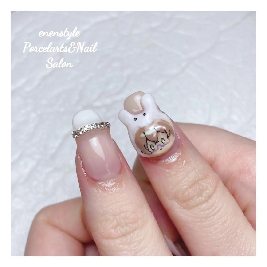 ミディアム ネイル 🐾enen style 🐾のネイルデザイン