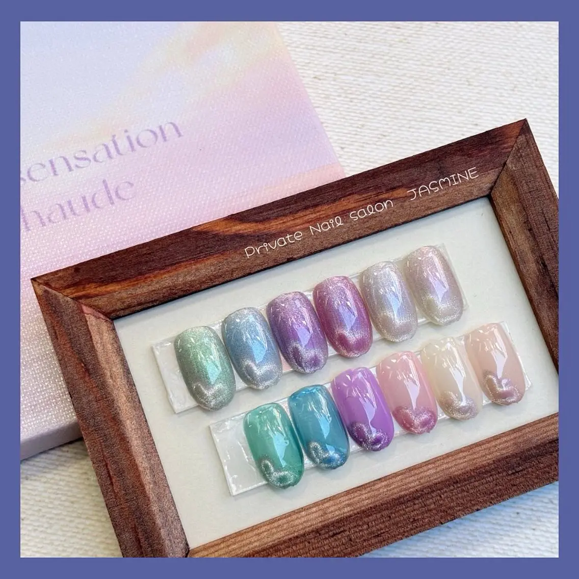 ネイル ハート マグネットネイル Nail salon JASMINEのネイルデザイン
