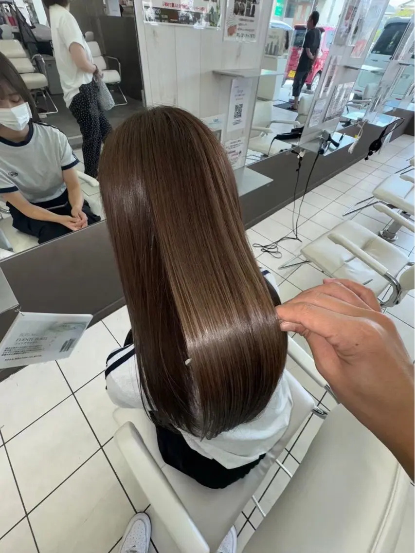 ロング カラー ヘアカラー トリートメント 髪質改善カラー🎗️ 滝沢純のヘアスタイル