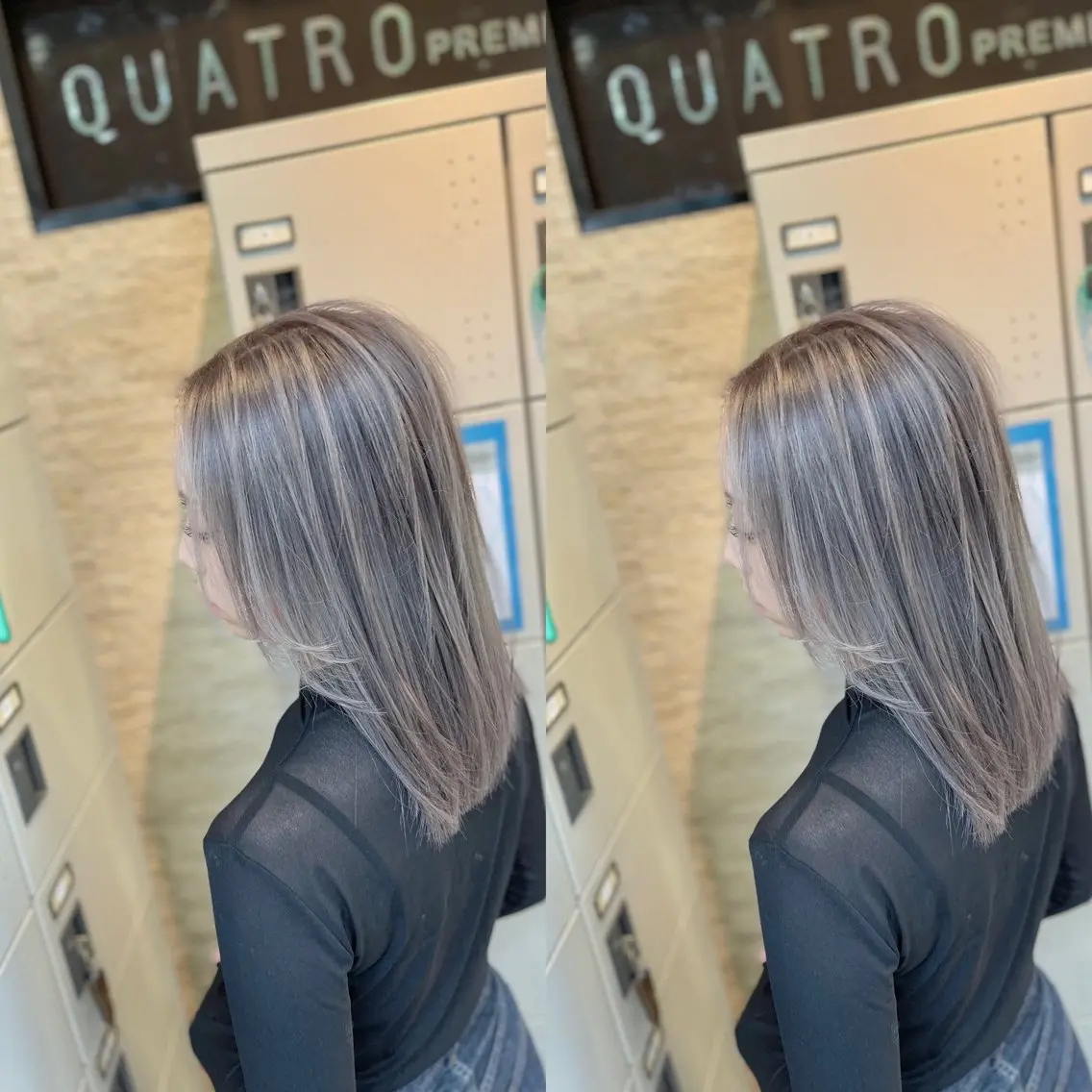 ミディアム ヘアカラー Y Uのヘアスタイル