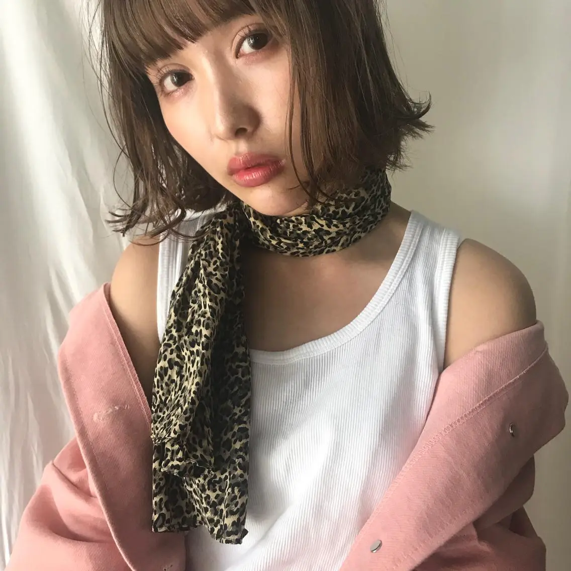柔らかブラウン/顔周 りレイヤー♡ユウシのヘアスタイル