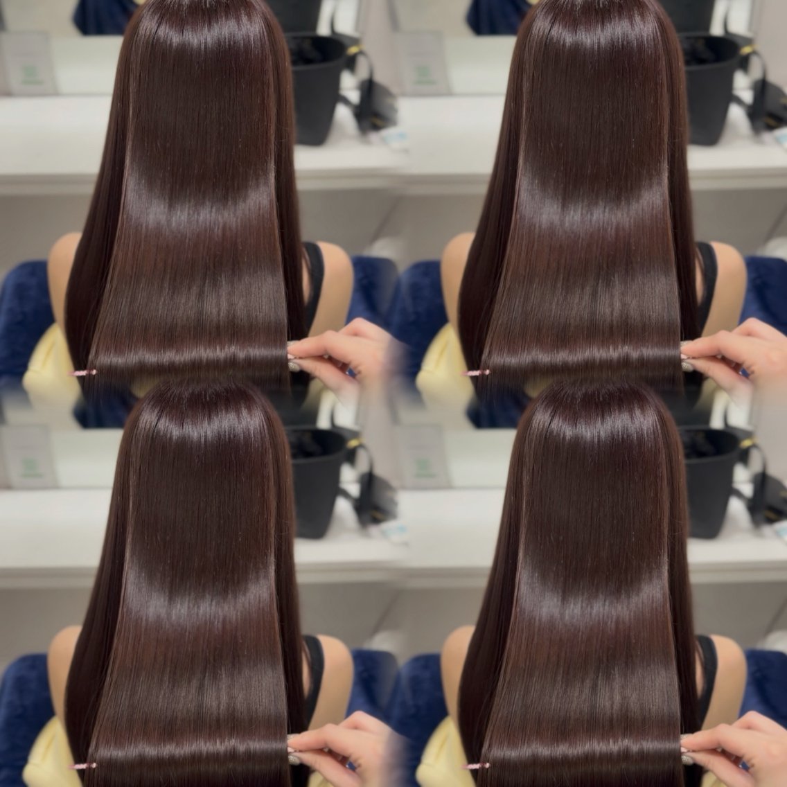 ロング カラー ヘアカラー トリートメント 🦋REISA🦋 エクステ×透明感のヘアスタイル
