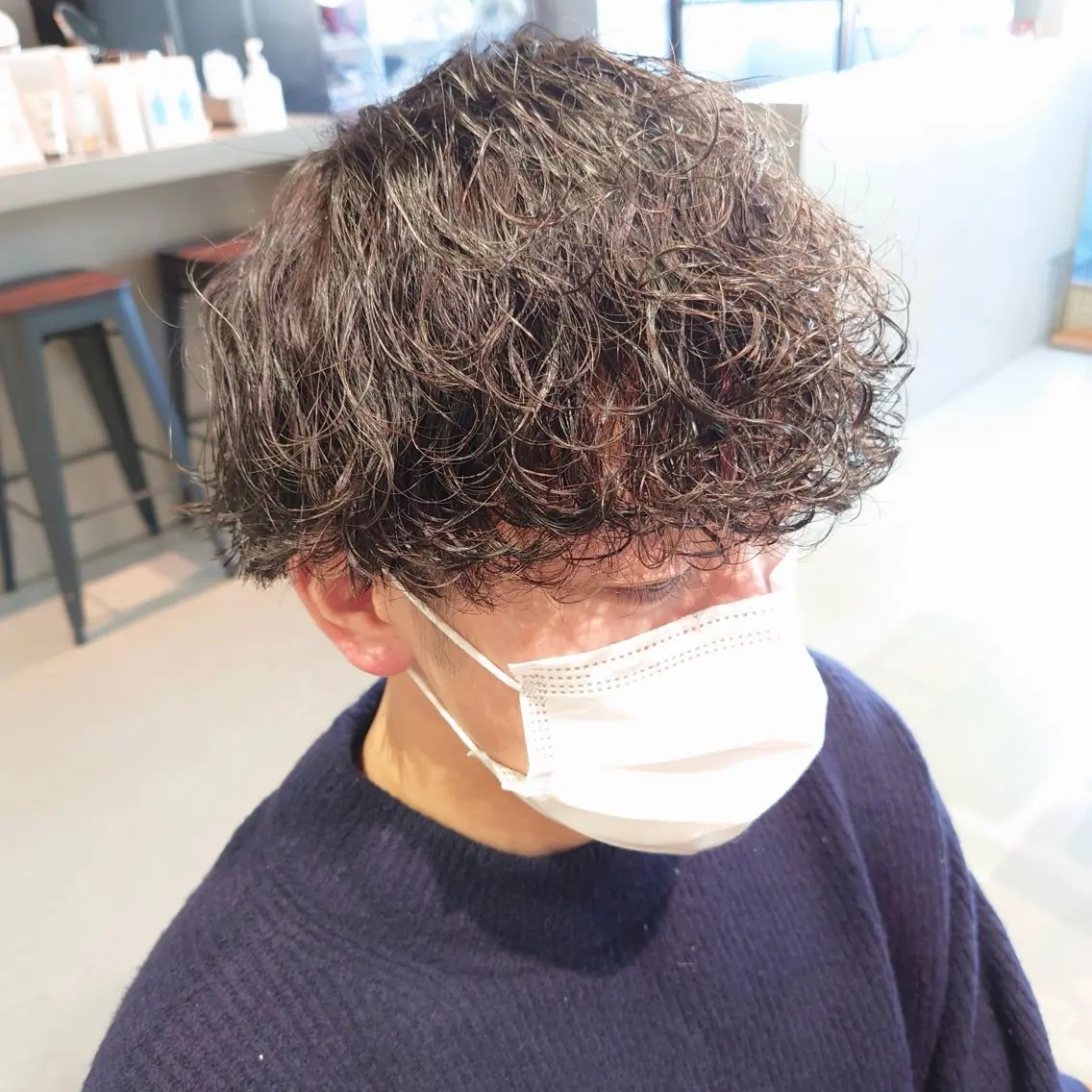 【メンズカット】+【シャドウパーマ】の写真