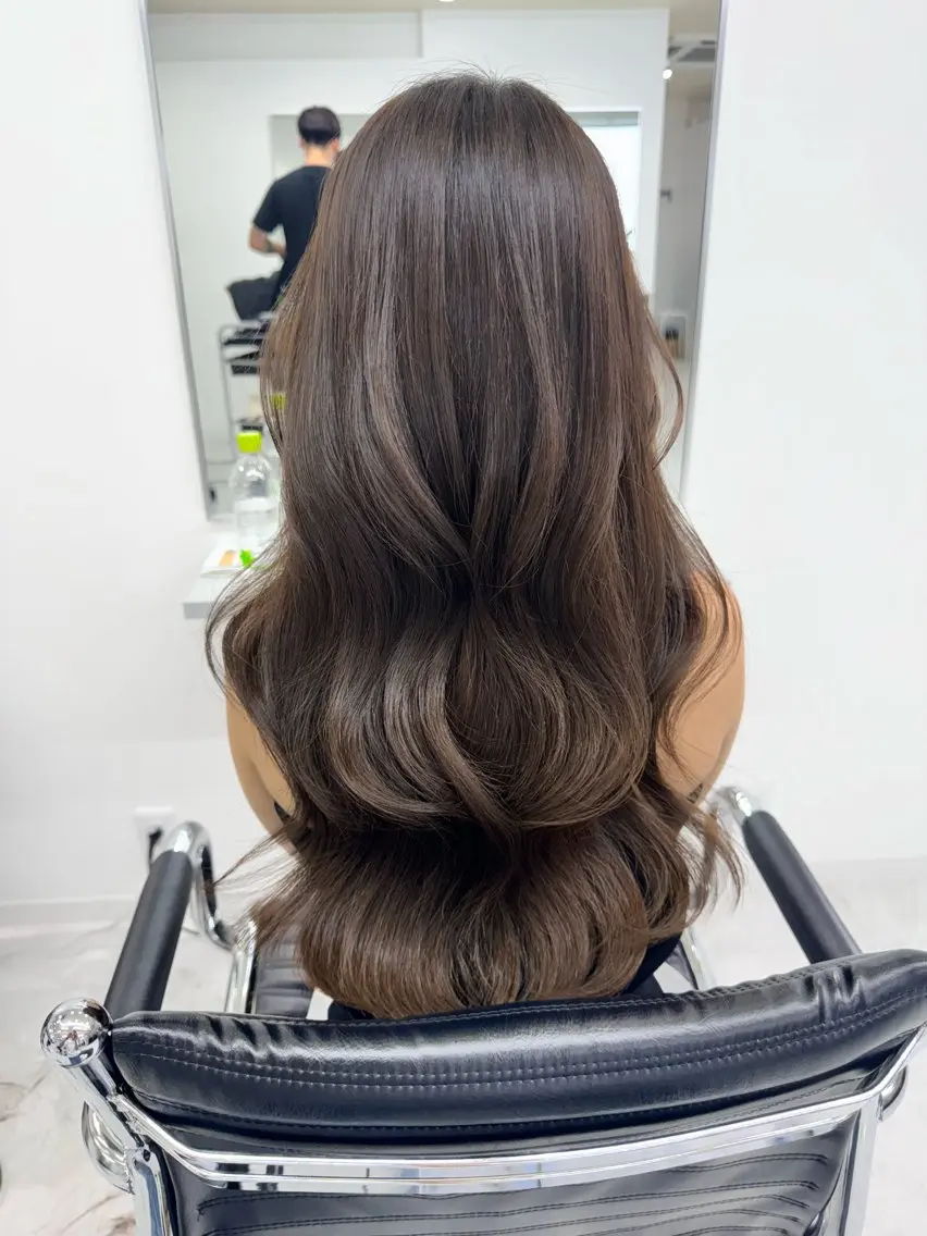 ロング カラー ブラウンカラー ナチュラルブラウン カットモデル募集中 /藤田勇也のヘアスタイル